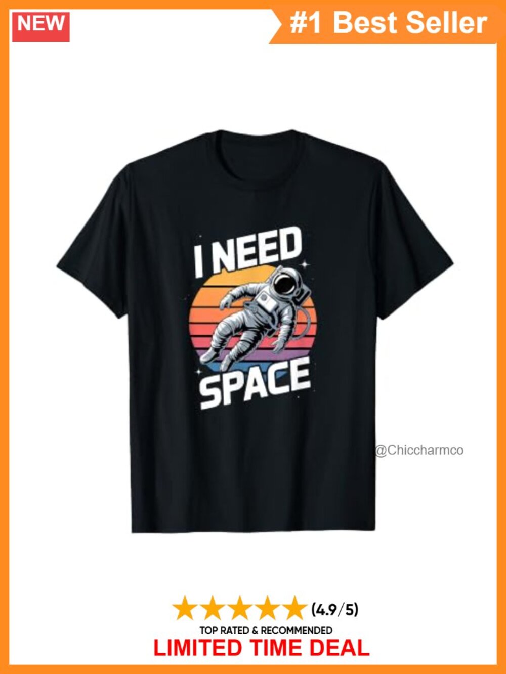 I Need Space T-Shirt Space Lover Introvert Novelty Tee